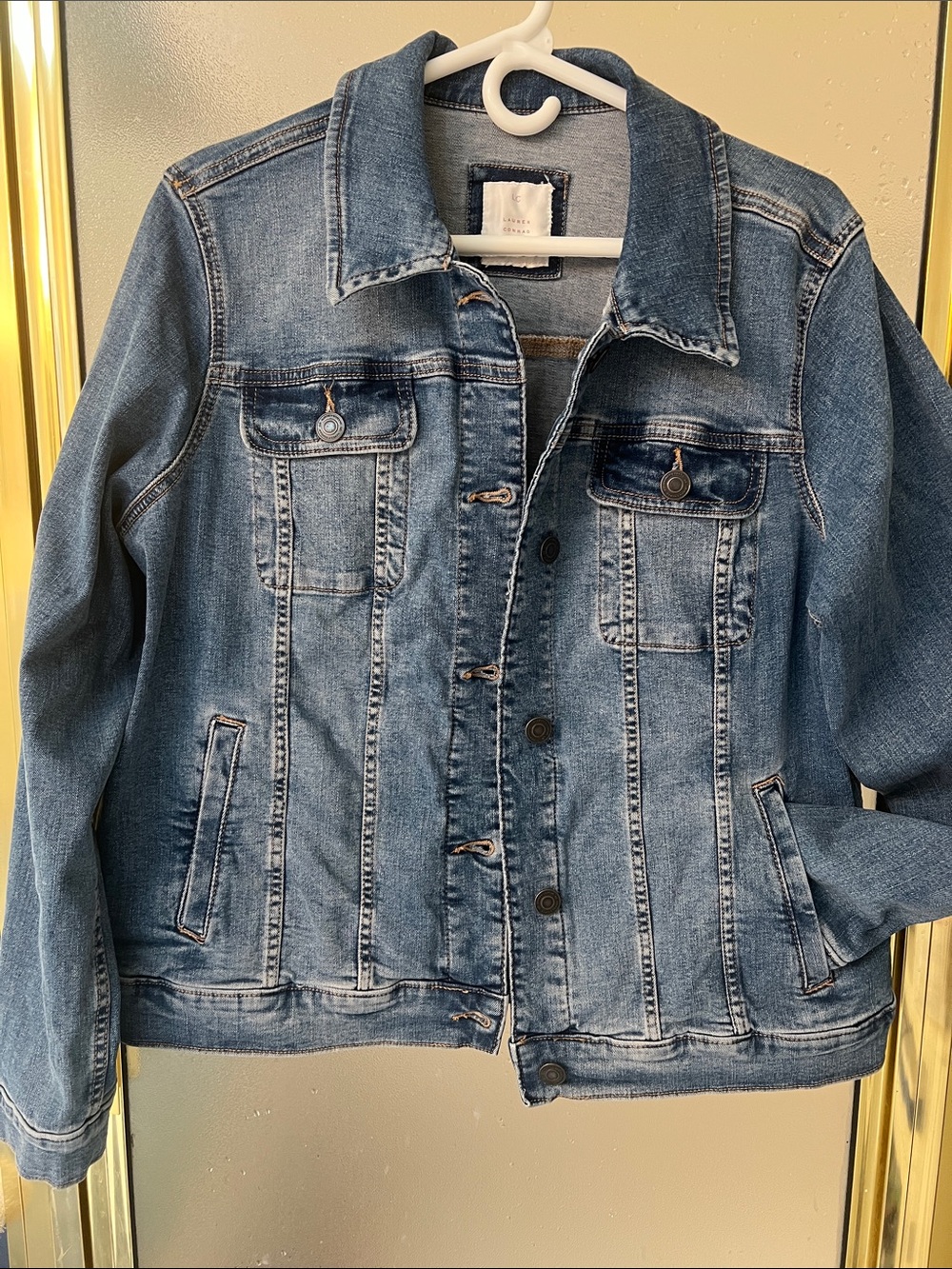 LC Lauren Conrad Medium Blue Denim Jean Jacket